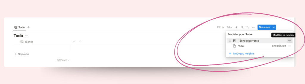 Comment créer des tâches récurrentes dans une base de données type To do
