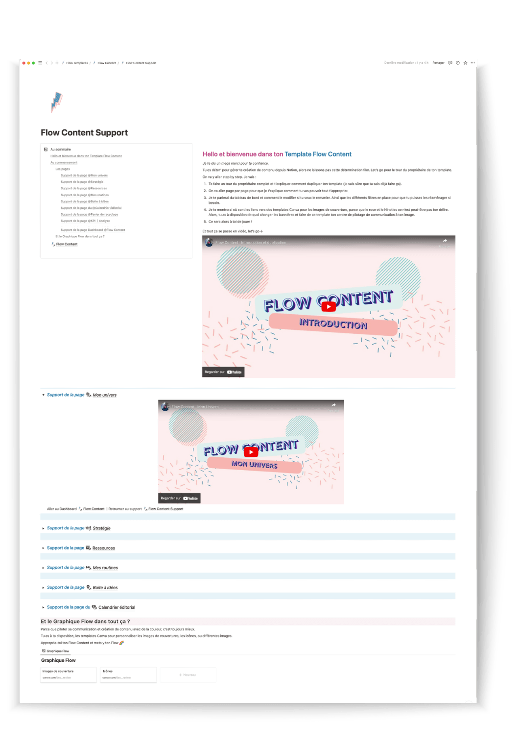 Flow Content Support