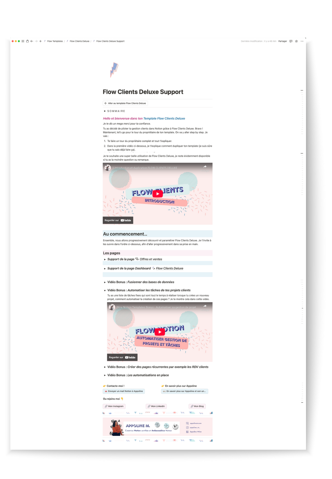 Flow Clients DELUXE Support
